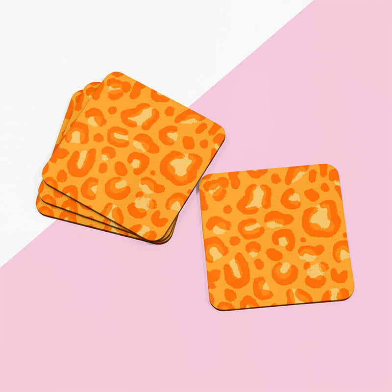 Orange coasters deals for drinks